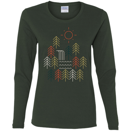 T-Shirts Forest / S Nature Timestee Women's Long Sleeve T-Shirt