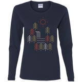 T-Shirts Navy / S Nature Timestee Women's Long Sleeve T-Shirt