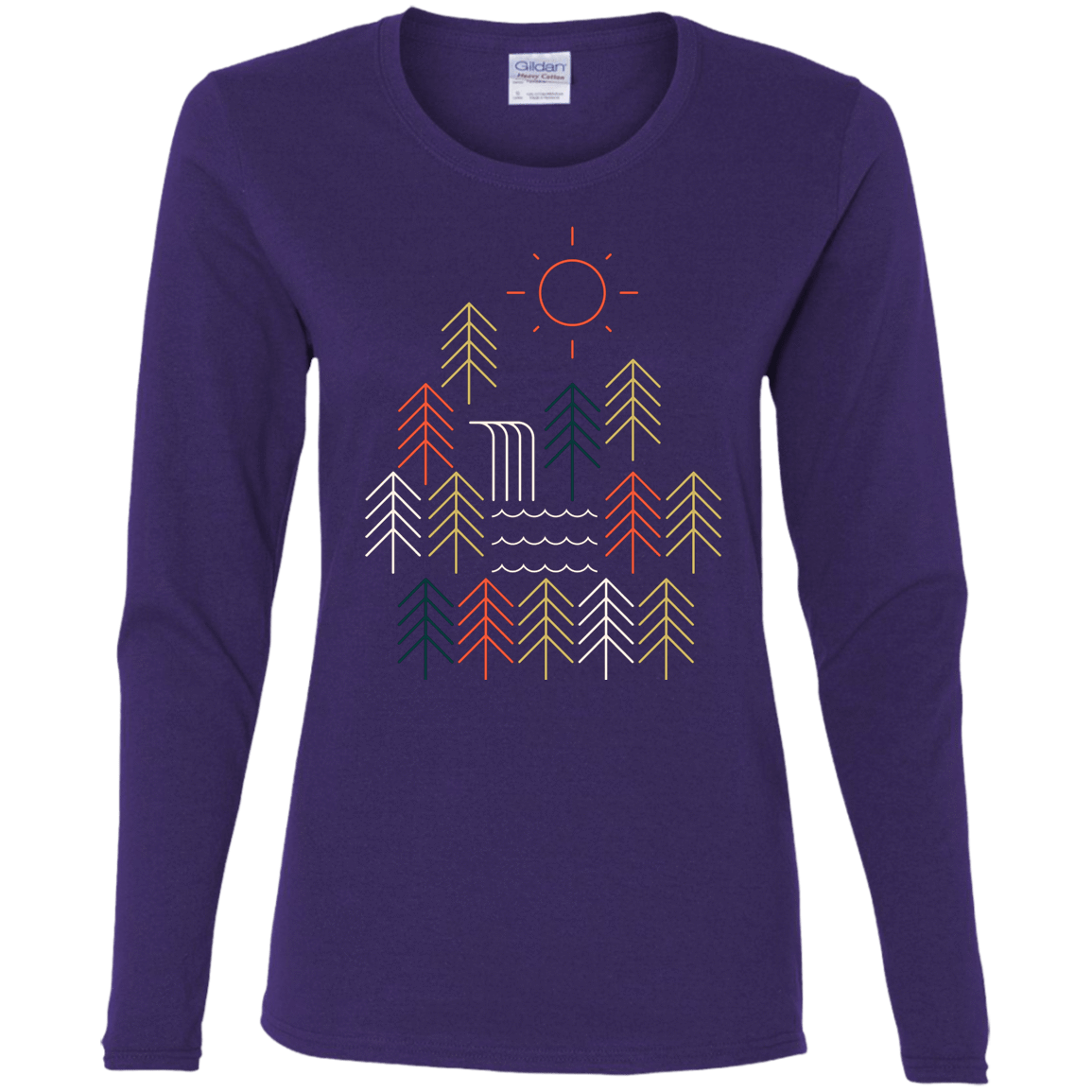 T-Shirts Purple / S Nature Timestee Women's Long Sleeve T-Shirt