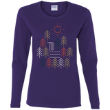 T-Shirts Purple / S Nature Timestee Women's Long Sleeve T-Shirt