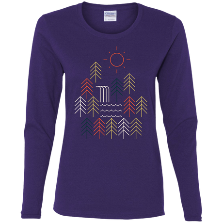 T-Shirts Purple / S Nature Timestee Women's Long Sleeve T-Shirt