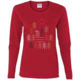 T-Shirts Red / S Nature Timestee Women's Long Sleeve T-Shirt