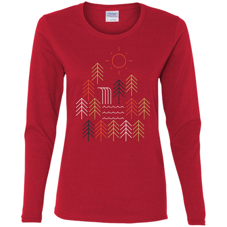 T-Shirts Red / S Nature Timestee Women's Long Sleeve T-Shirt
