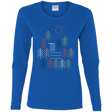 T-Shirts Royal / S Nature Timestee Women's Long Sleeve T-Shirt