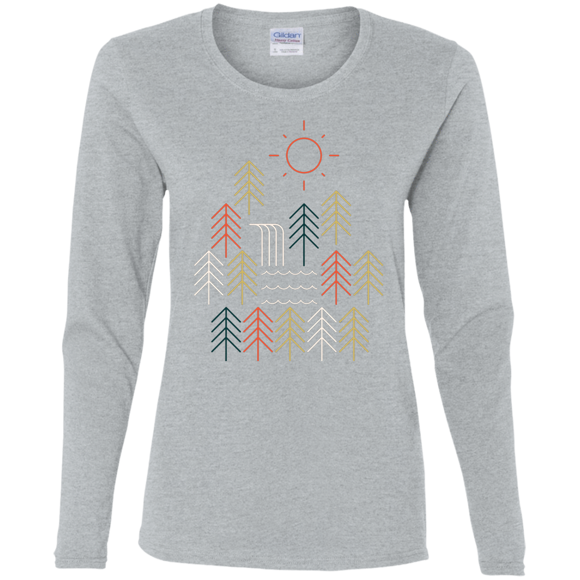 T-Shirts Sport Grey / S Nature Timestee Women's Long Sleeve T-Shirt