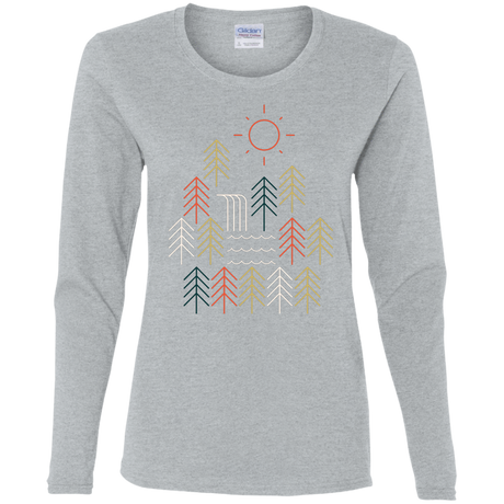 T-Shirts Sport Grey / S Nature Timestee Women's Long Sleeve T-Shirt