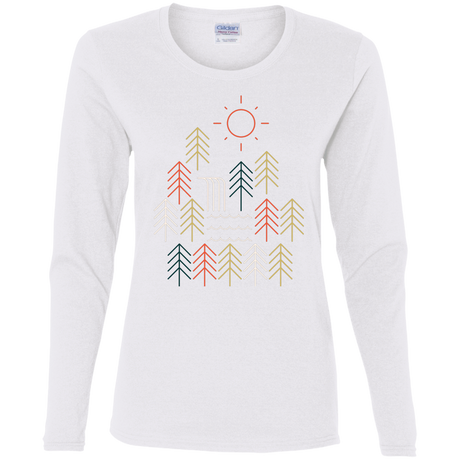 T-Shirts White / S Nature Timestee Women's Long Sleeve T-Shirt