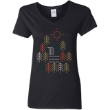 T-Shirts Black / S Nature Timestee Women's V-Neck T-Shirt