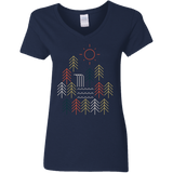 T-Shirts Navy / S Nature Timestee Women's V-Neck T-Shirt