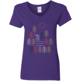 T-Shirts Purple / S Nature Timestee Women's V-Neck T-Shirt