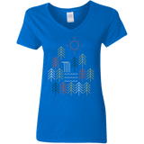 T-Shirts Royal / S Nature Timestee Women's V-Neck T-Shirt