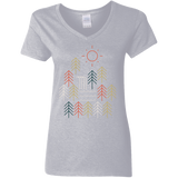 T-Shirts Sport Grey / S Nature Timestee Women's V-Neck T-Shirt