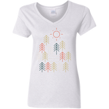 T-Shirts White / S Nature Timestee Women's V-Neck T-Shirt