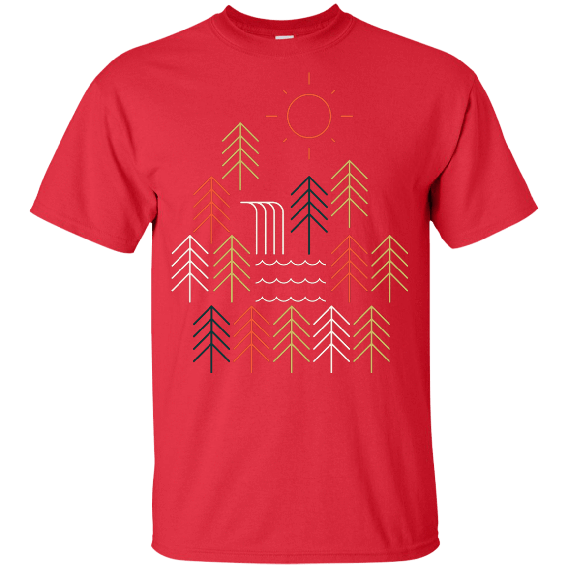 T-Shirts Red / YXS Nature Timestee Youth T-Shirt