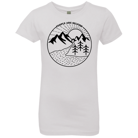 T-Shirts White / YXS Nature vs. People Girls Premium T-Shirt