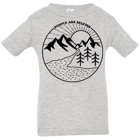 T-Shirts Heather Grey / 6 Months Nature vs. People Infant Premium T-Shirt