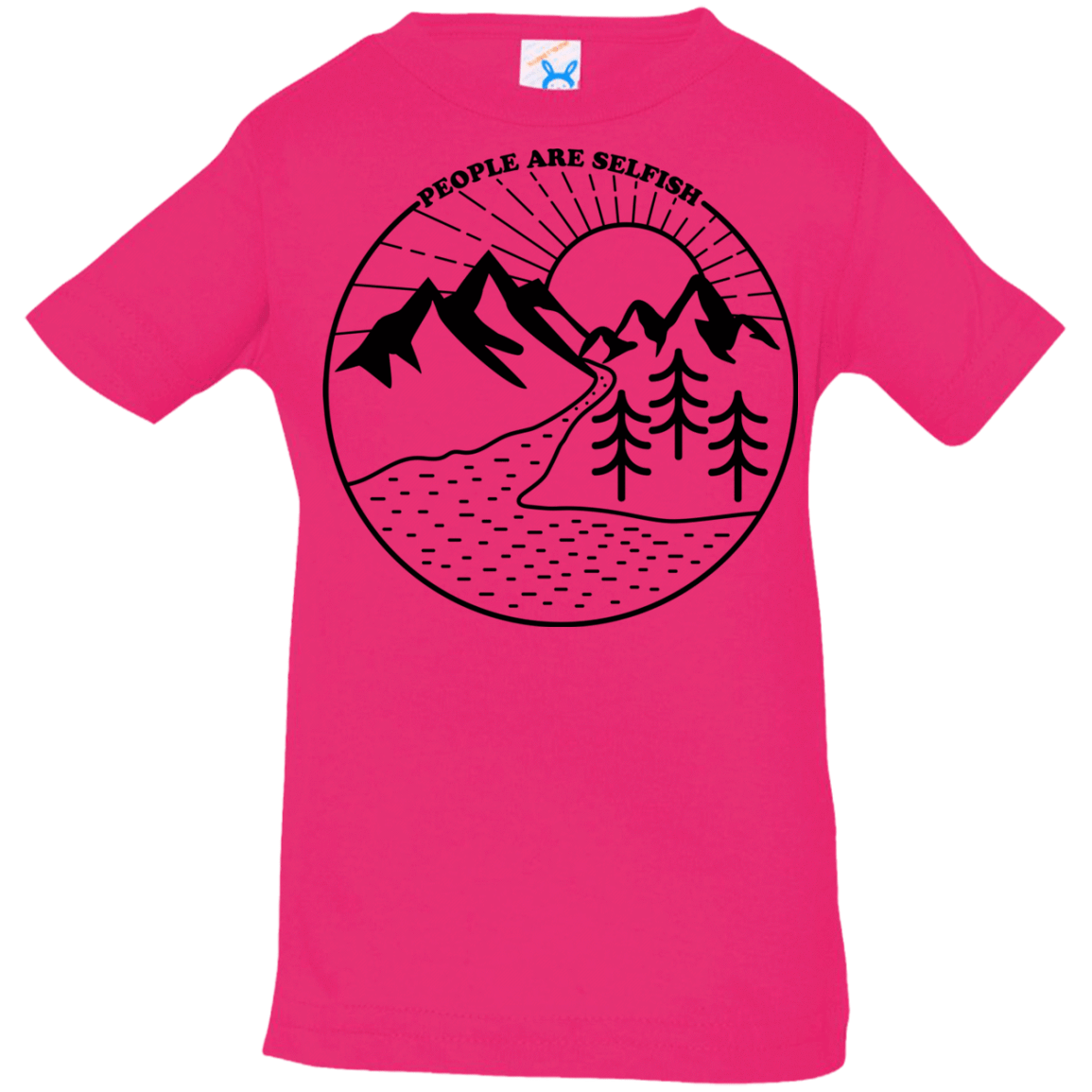 T-Shirts Hot Pink / 6 Months Nature vs. People Infant Premium T-Shirt