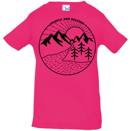 T-Shirts Hot Pink / 6 Months Nature vs. People Infant Premium T-Shirt