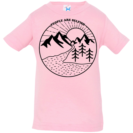 T-Shirts Pink / 6 Months Nature vs. People Infant Premium T-Shirt