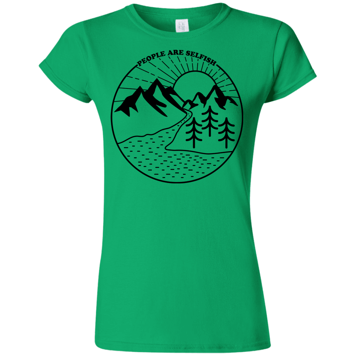 T-Shirts Irish Green / S Nature vs. People Junior Slimmer-Fit T-Shirt