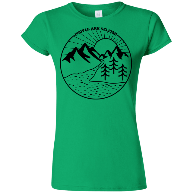 T-Shirts Irish Green / S Nature vs. People Junior Slimmer-Fit T-Shirt