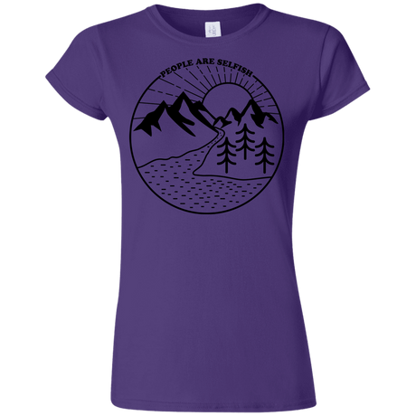 T-Shirts Purple / S Nature vs. People Junior Slimmer-Fit T-Shirt