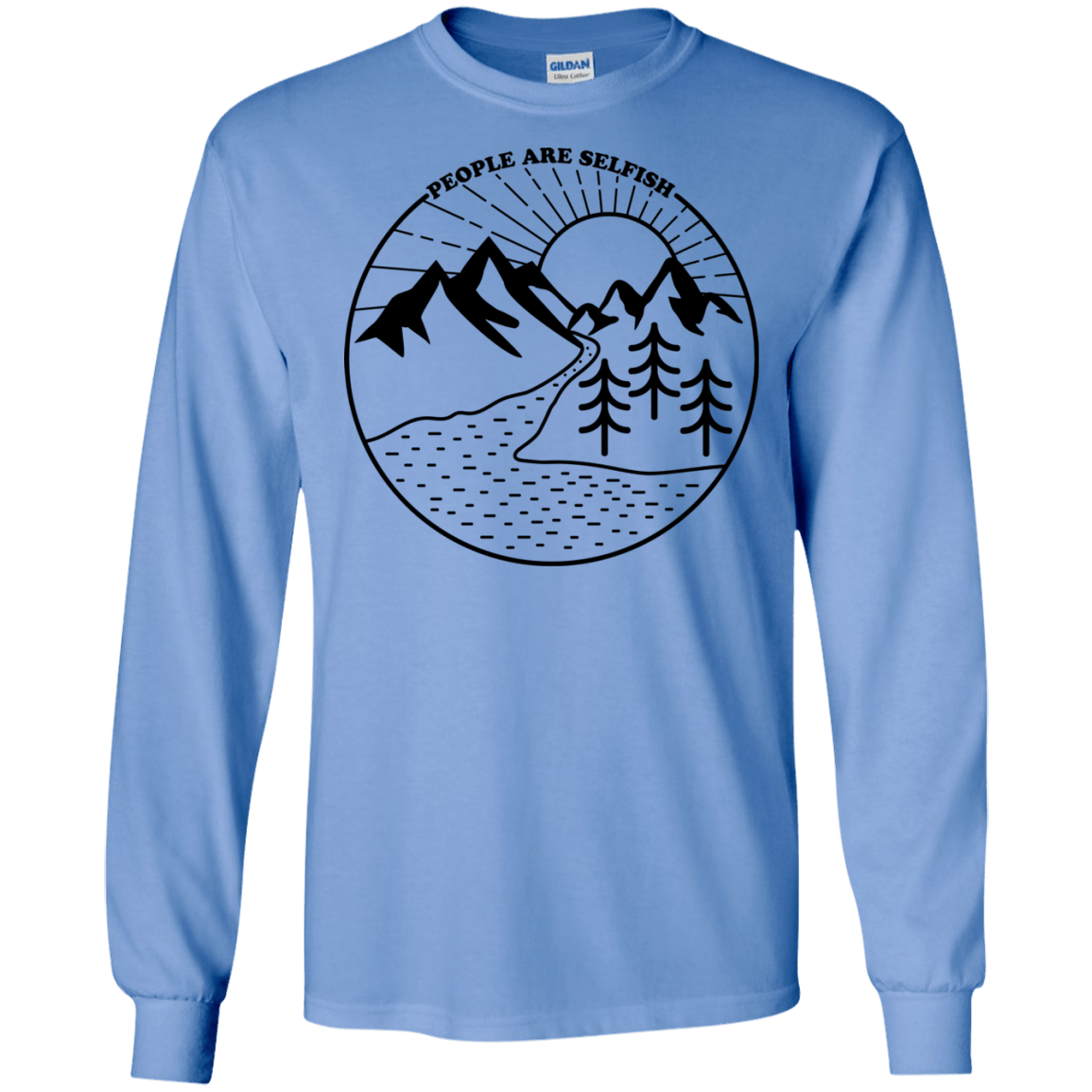 Nature vs. People Men's Long Sleeve T-Shirt