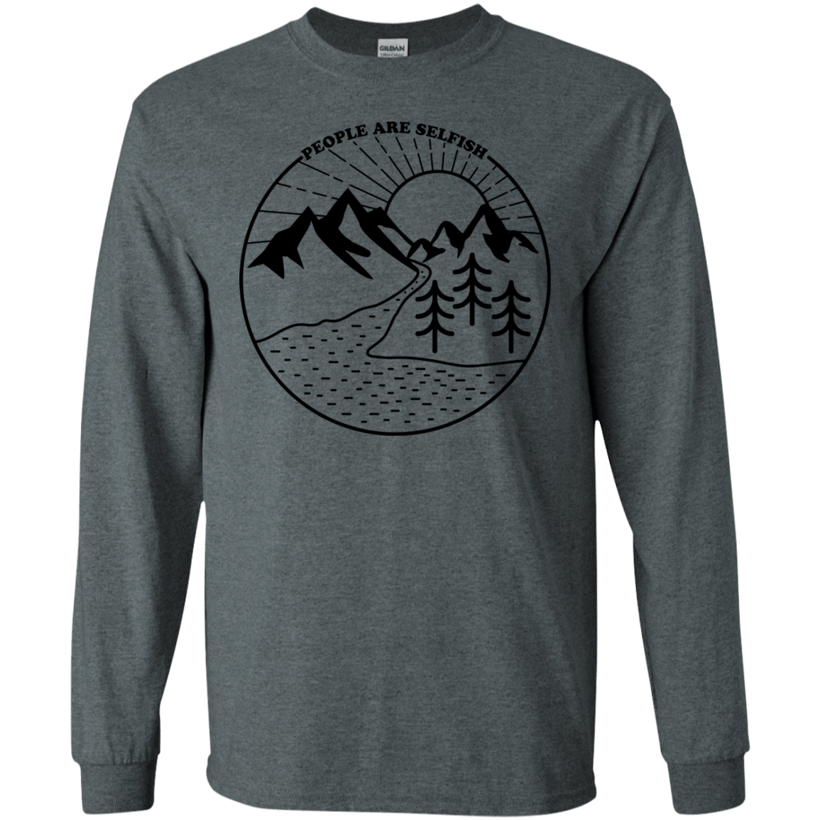 Nature vs. People Men's Long Sleeve T-Shirt