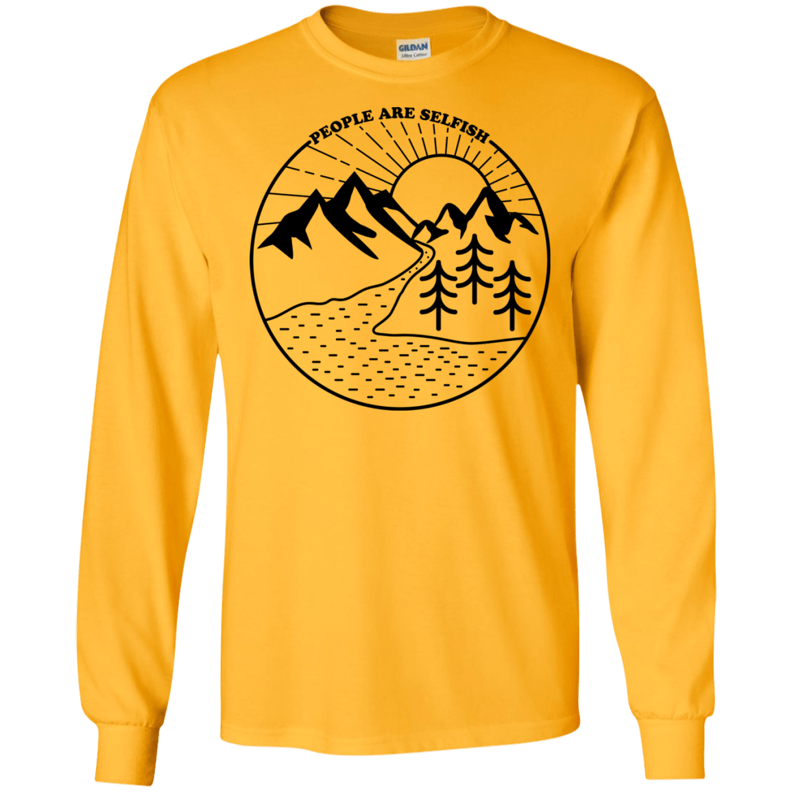 Nature vs. People Men's Long Sleeve T-Shirt