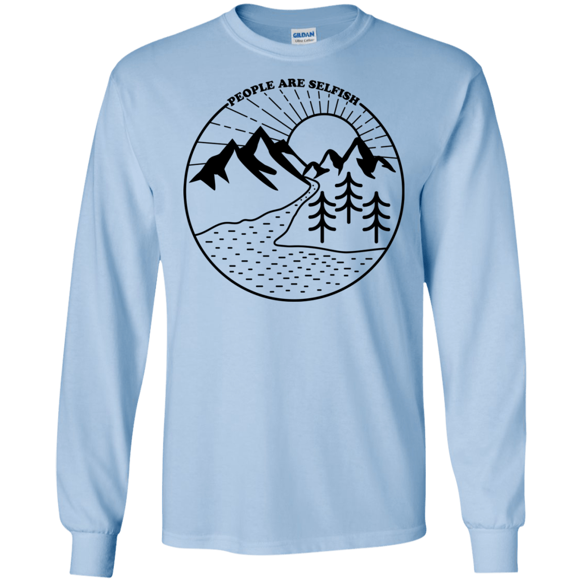 Nature vs. People Men's Long Sleeve T-Shirt