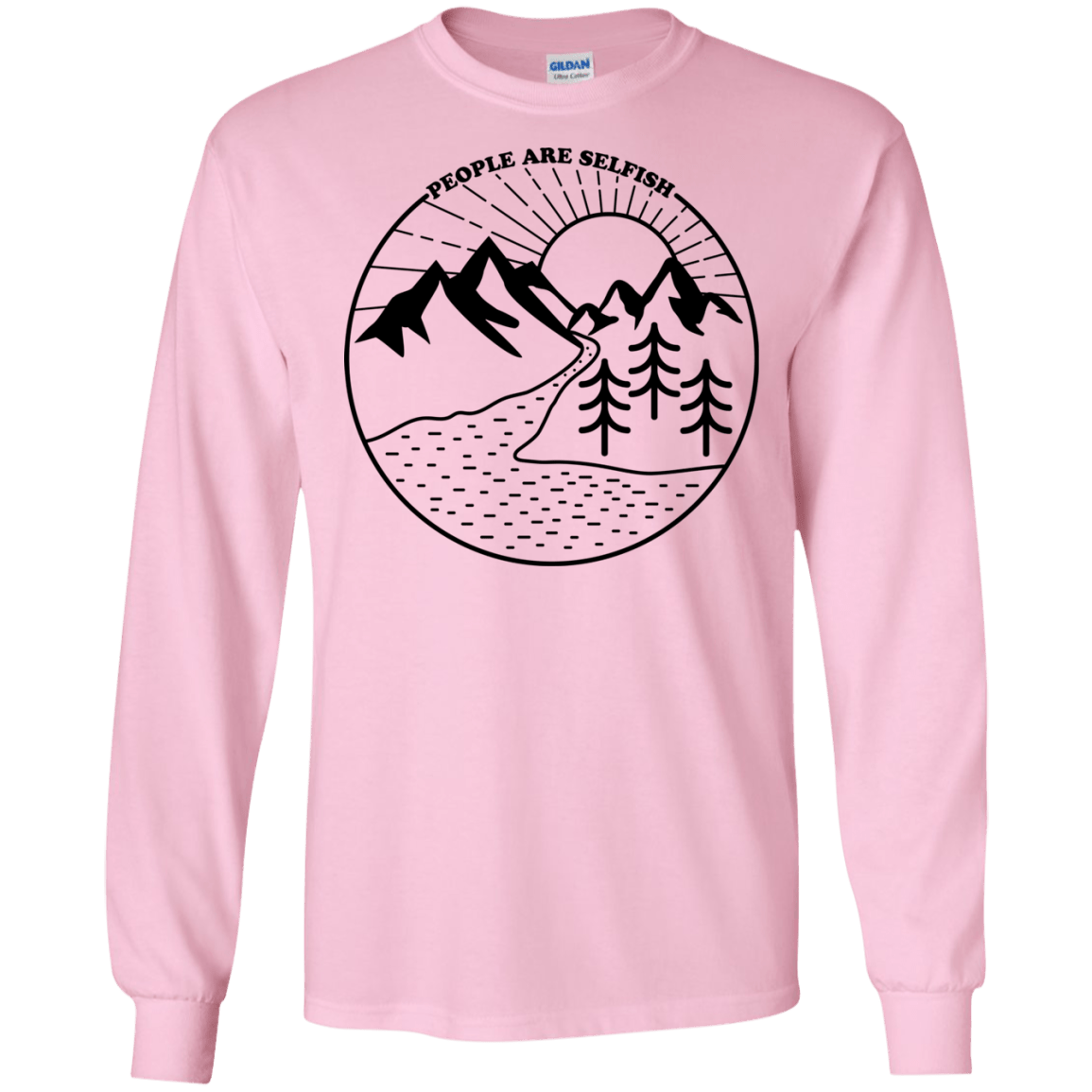 Nature vs. People Men's Long Sleeve T-Shirt