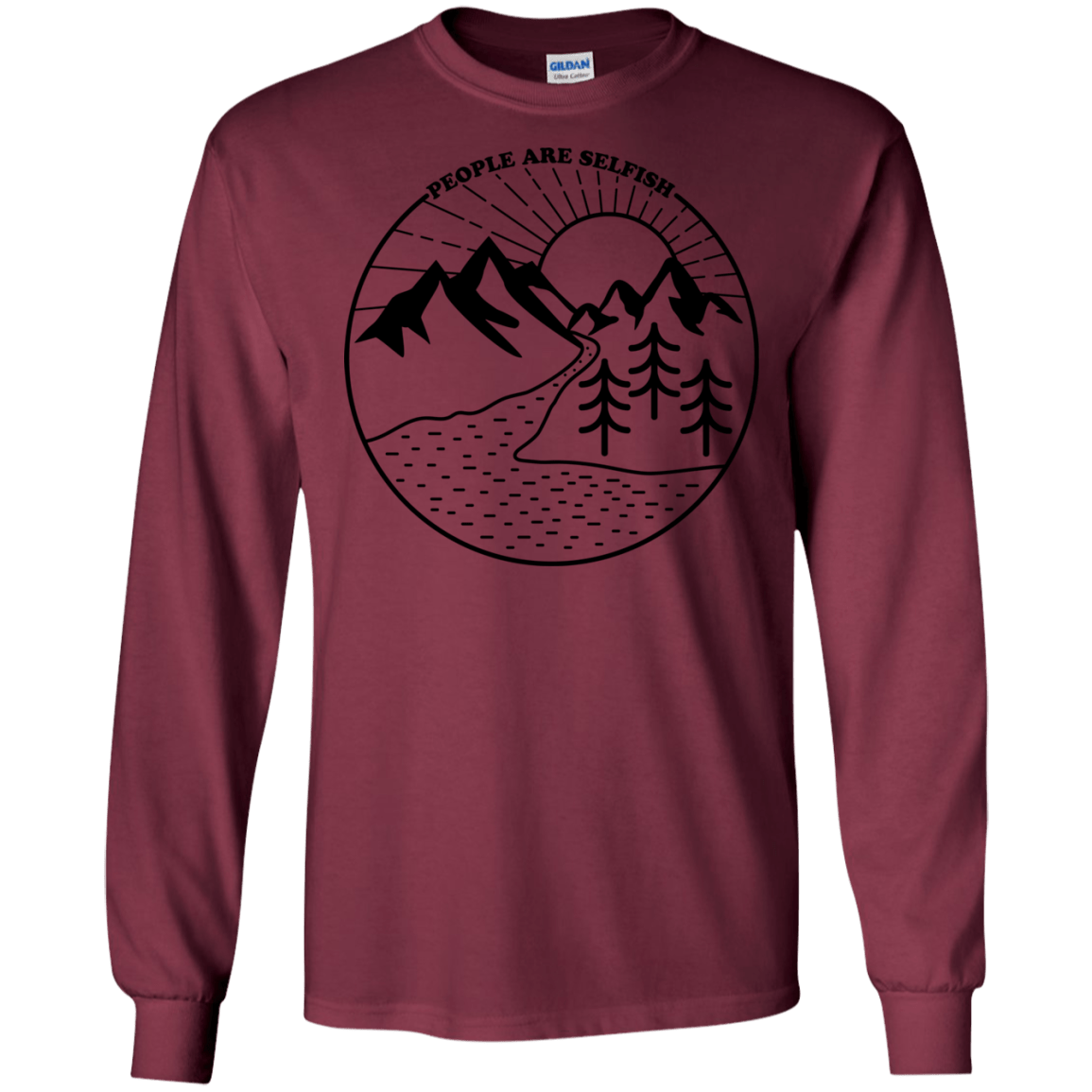 Nature vs. People Men's Long Sleeve T-Shirt