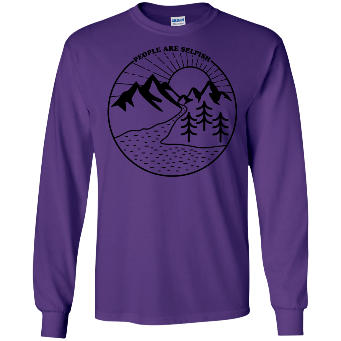 Nature vs. People Men's Long Sleeve T-Shirt