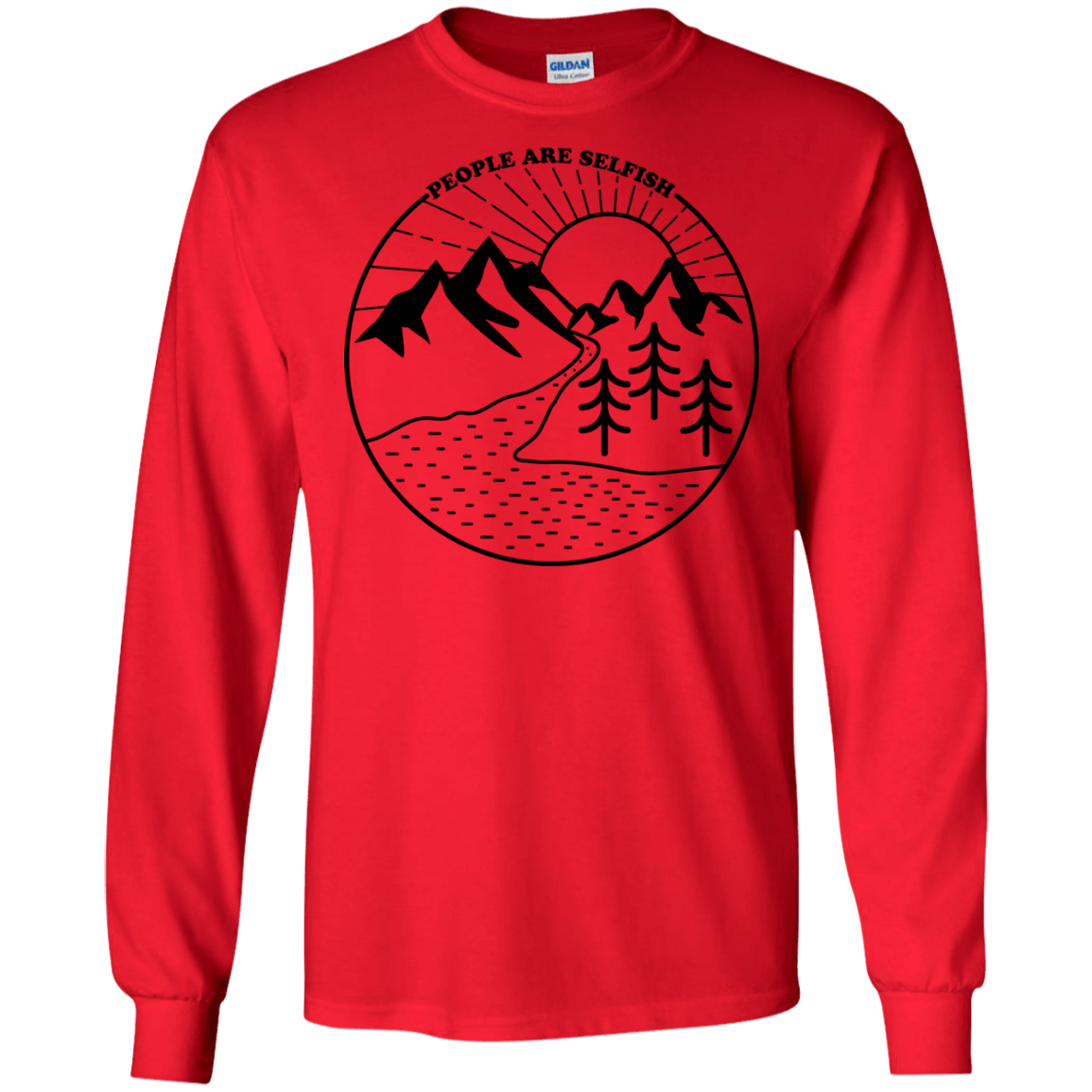 Nature vs. People Men's Long Sleeve T-Shirt