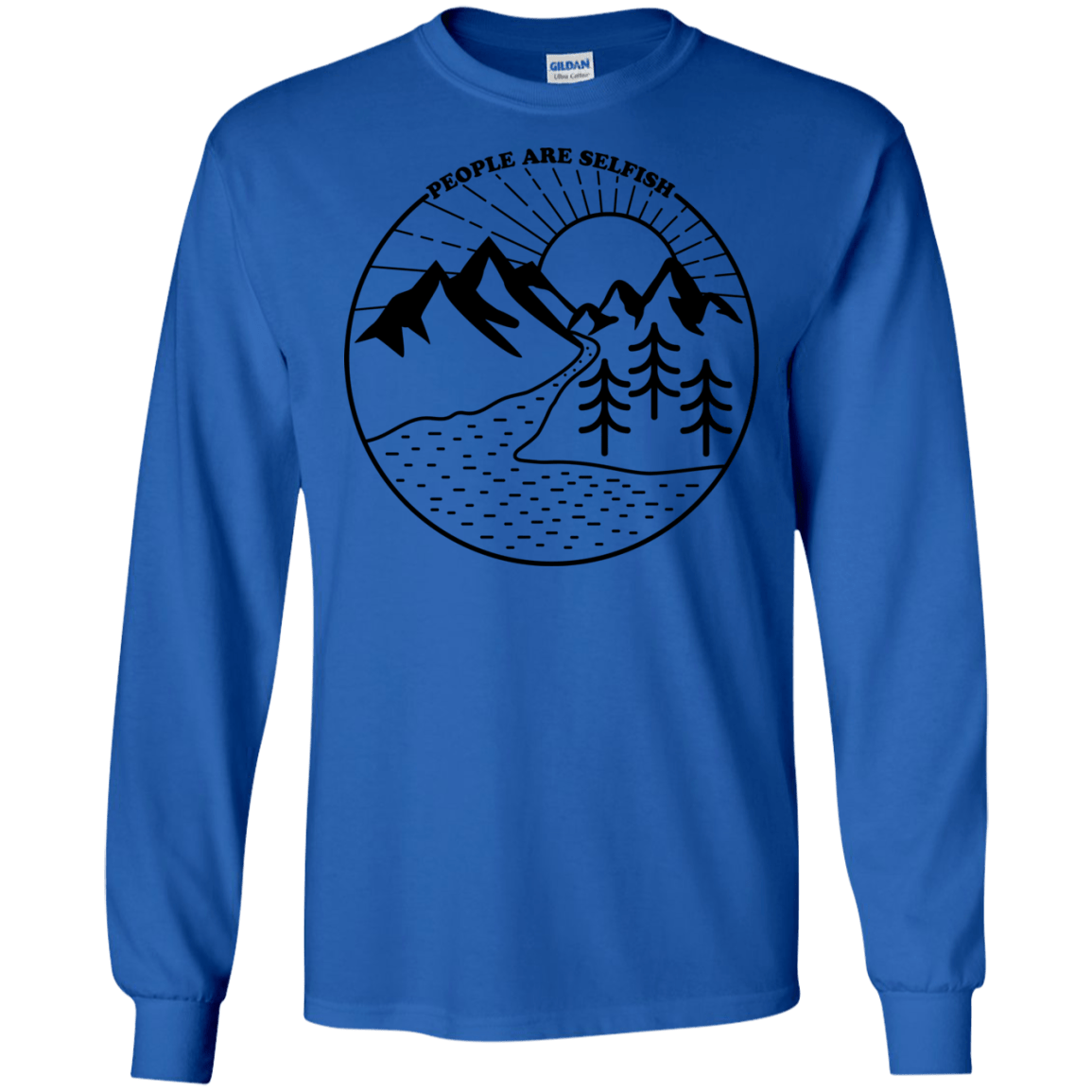 Nature vs. People Men's Long Sleeve T-Shirt