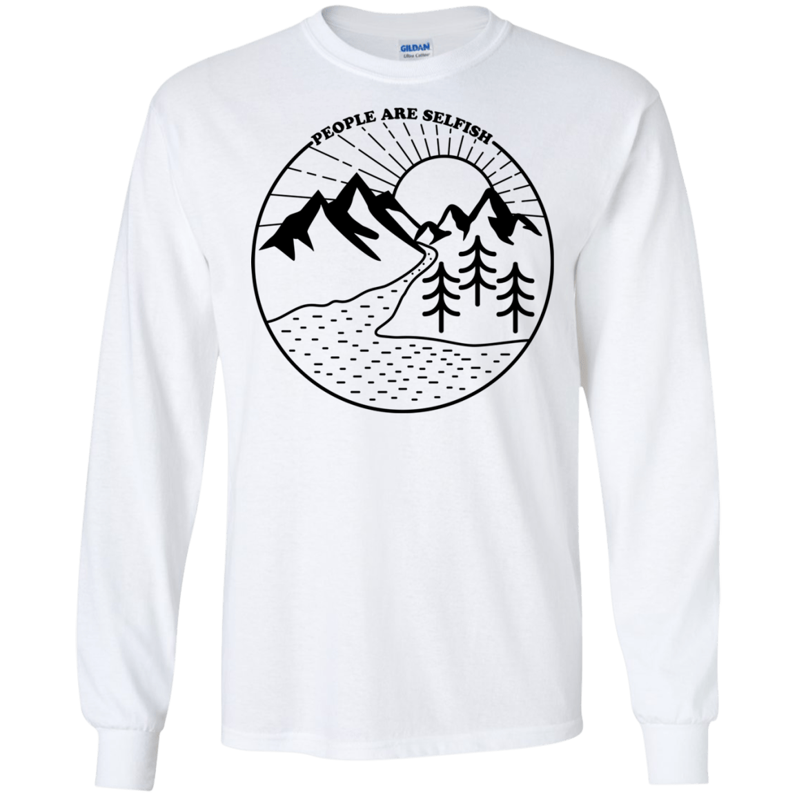 Nature vs. People Men's Long Sleeve T-Shirt