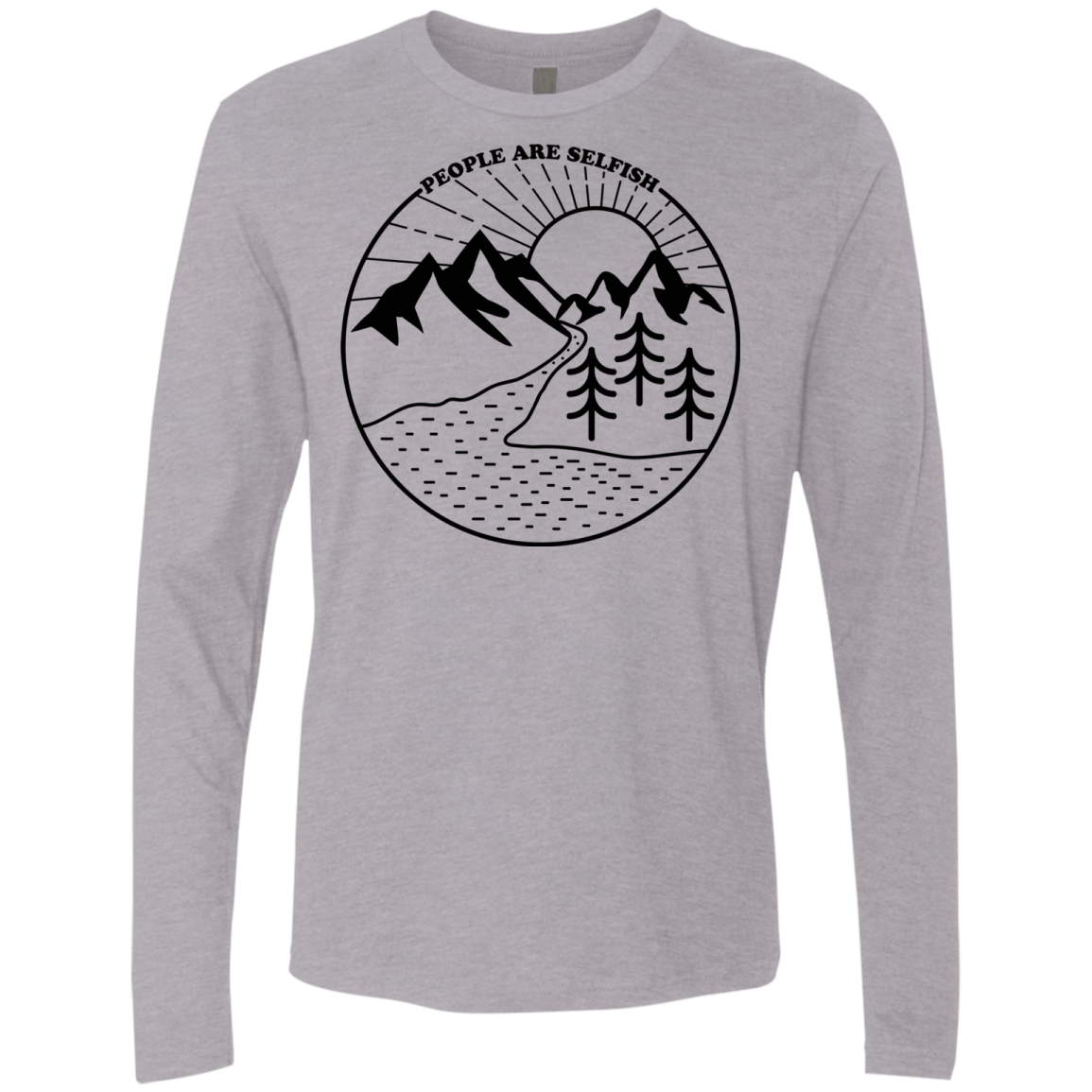 Nature vs. People Men's Premium Long Sleeve