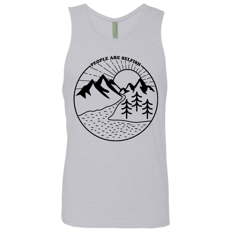 T-Shirts Heather Grey / S Nature vs. People Men's Premium Tank Top