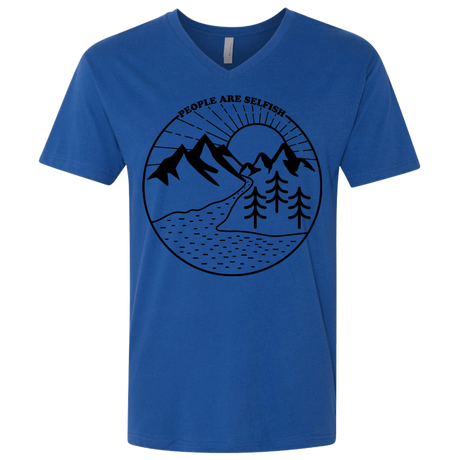 T-Shirts Royal / X-Small Nature vs. People Men's Premium V-Neck