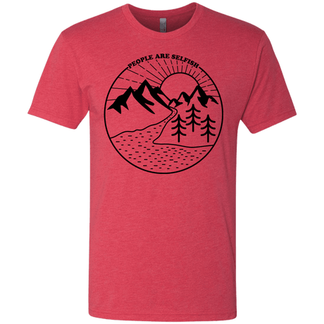 T-Shirts Vintage Red / S Nature vs. People Men's Triblend T-Shirt