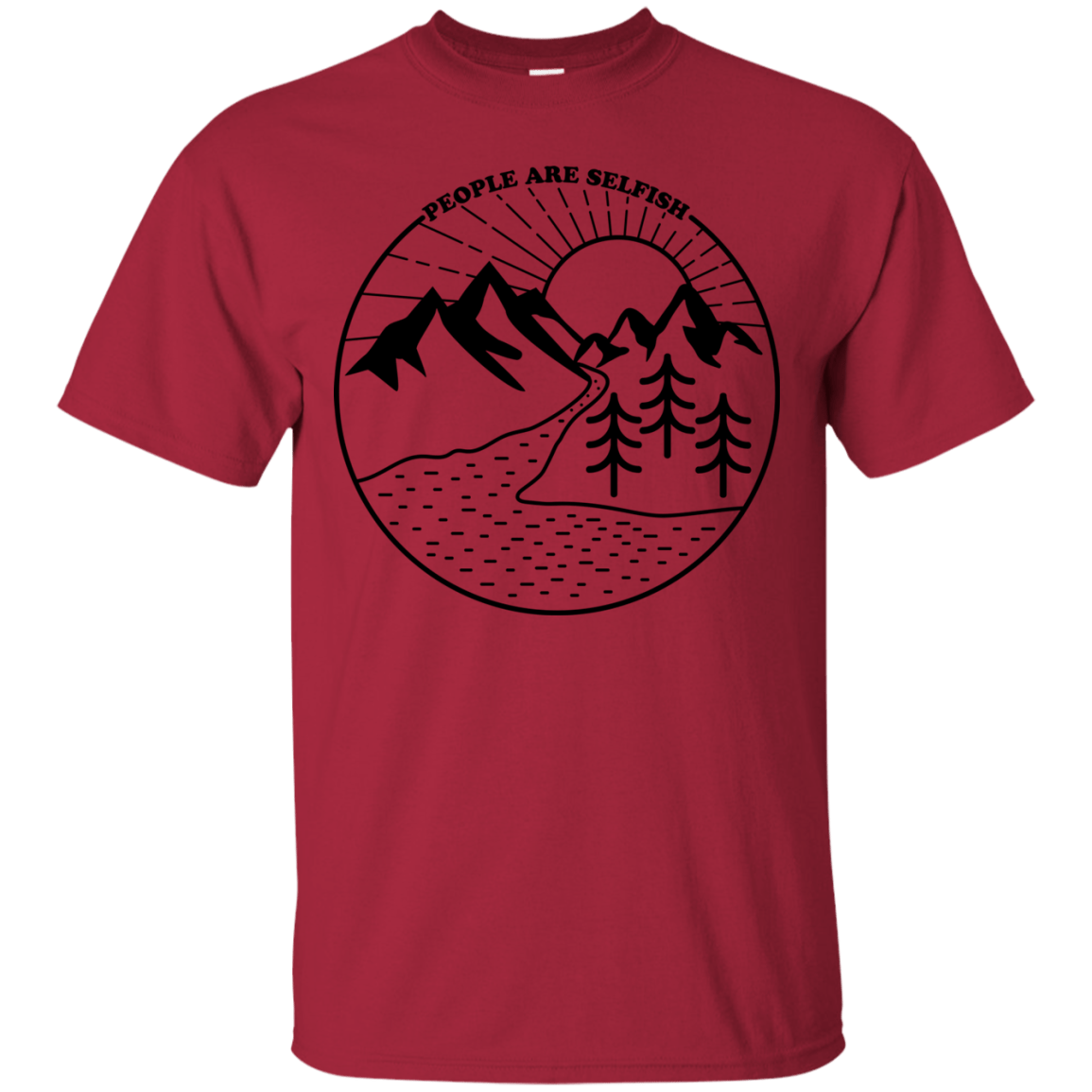 T-Shirts Cardinal / S Nature vs. People T-Shirt