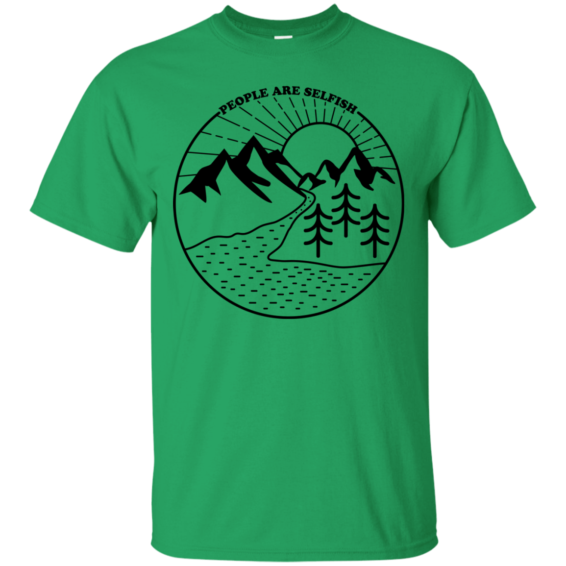 T-Shirts Irish Green / S Nature vs. People T-Shirt