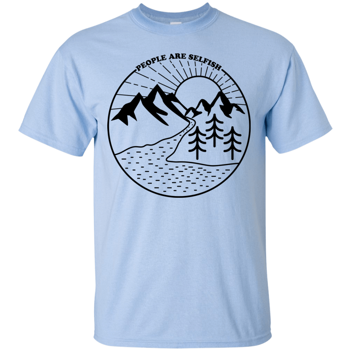 T-Shirts Light Blue / S Nature vs. People T-Shirt