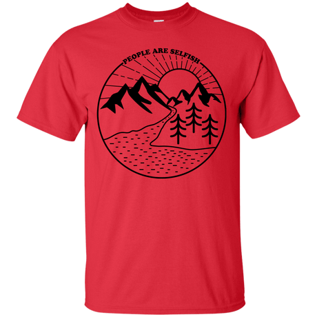 T-Shirts Red / S Nature vs. People T-Shirt