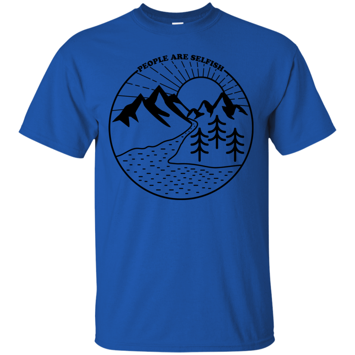 T-Shirts Royal / S Nature vs. People T-Shirt