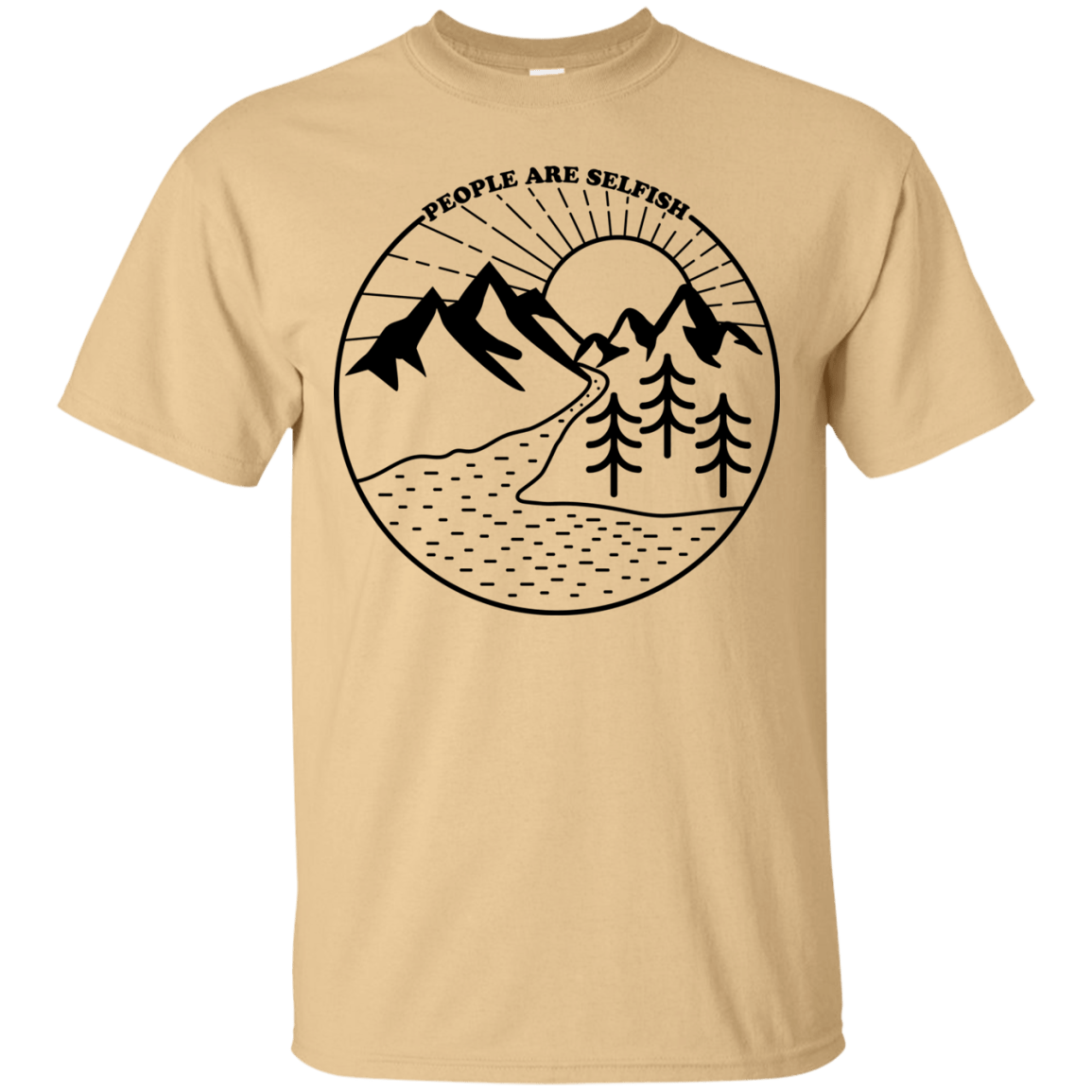 T-Shirts Vegas Gold / S Nature vs. People T-Shirt