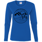 T-Shirts Royal / S Nature vs. People Women's Long Sleeve T-Shirt