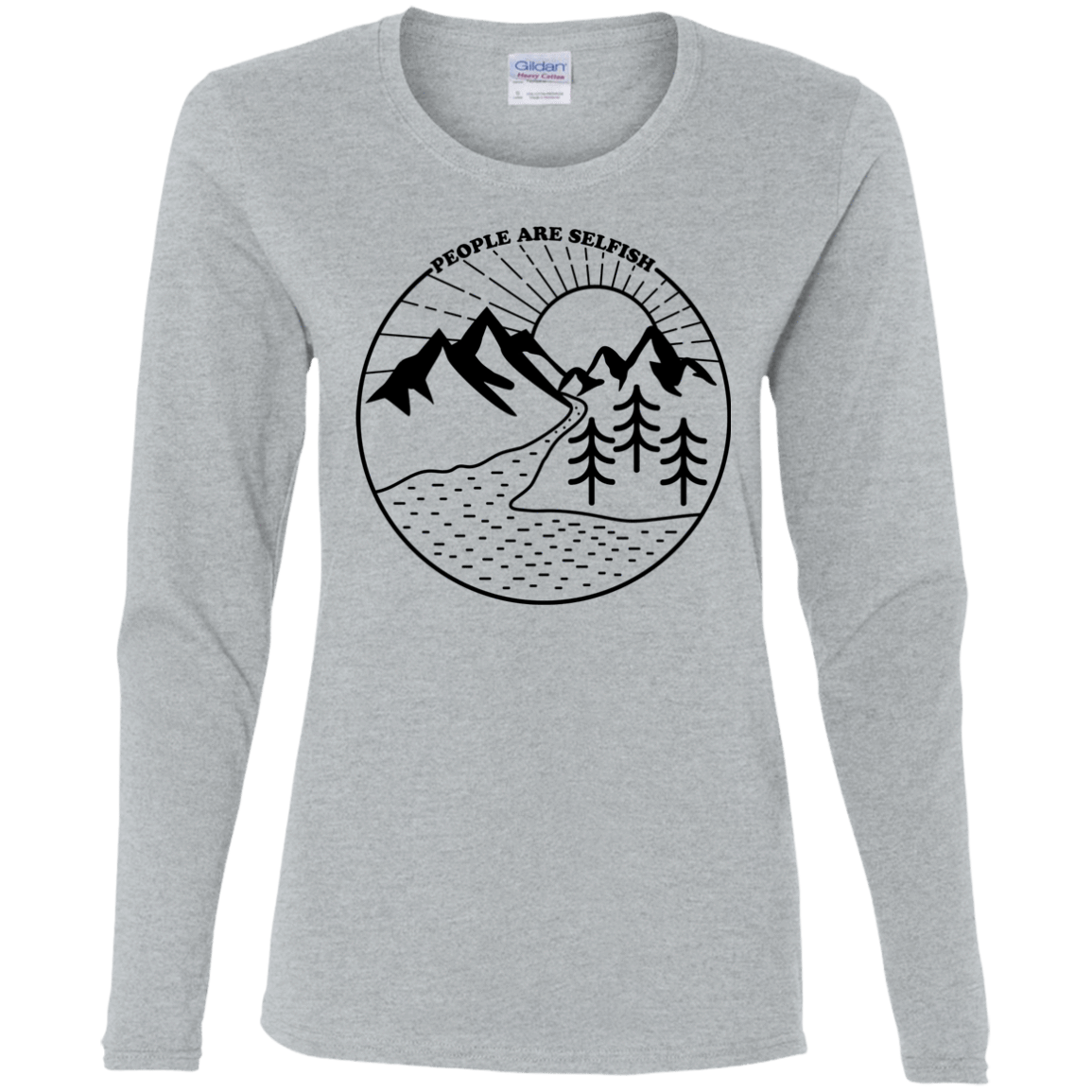 T-Shirts Sport Grey / S Nature vs. People Women's Long Sleeve T-Shirt