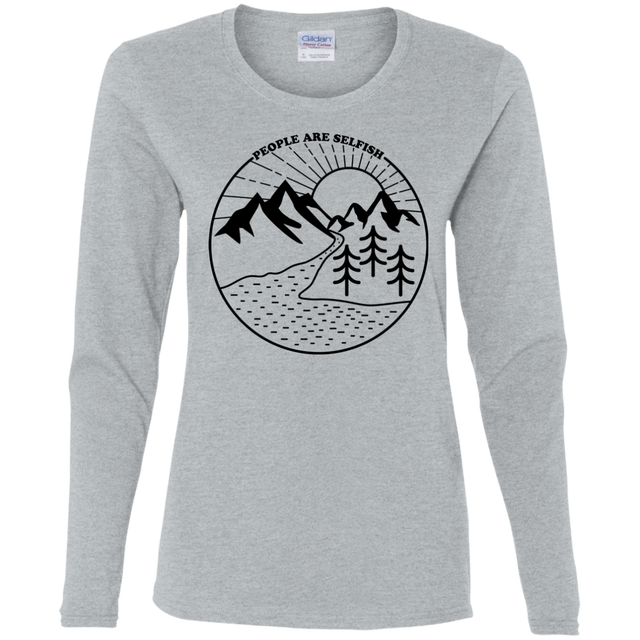 T-Shirts Sport Grey / S Nature vs. People Women's Long Sleeve T-Shirt