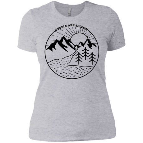 T-Shirts Heather Grey / X-Small Nature vs. People Women's Premium T-Shirt